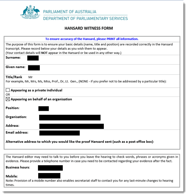 Parliamentary committee commits massive privacy breach against APRA