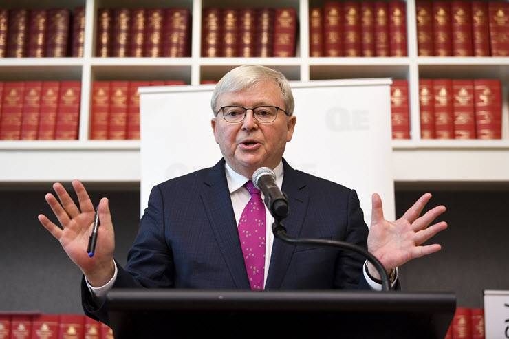 Kevin Rudd Flag Kevin Rudd's increasingly close ties with China's government and UFWD