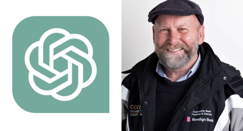 The logo for ChatGPT with Mayor Brian Hood