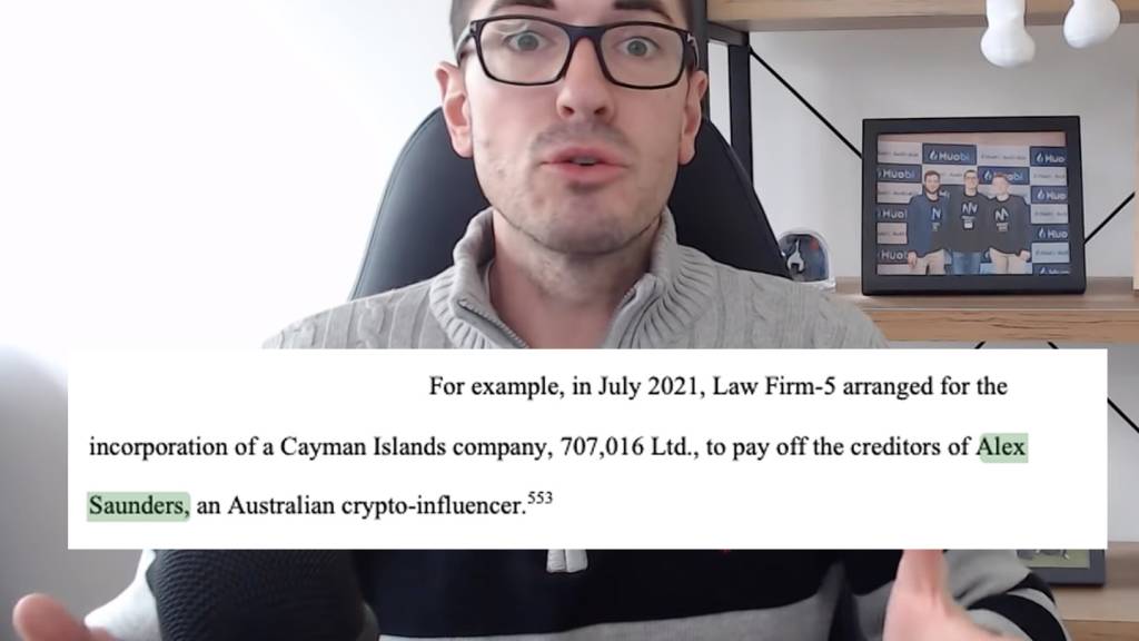 FTX secretly gave $17.5m to Australian crypto figure Alex Saunders