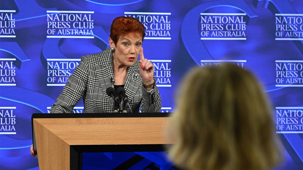 Hanson’s ‘incendiary’ Press Club address condemned