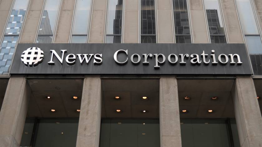 News Corp's office in New York, home of Fox News studios (Image: Jimin Kim/SOPA)
