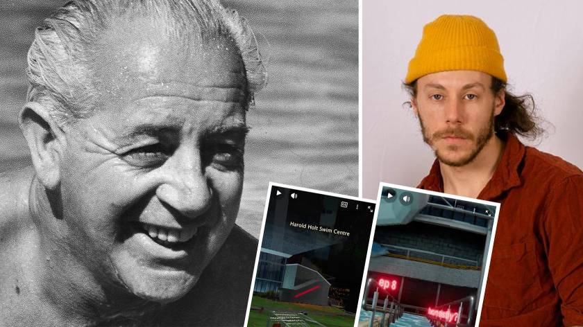 This guy is obsessed with the comedy and tragedy of Harold Holt