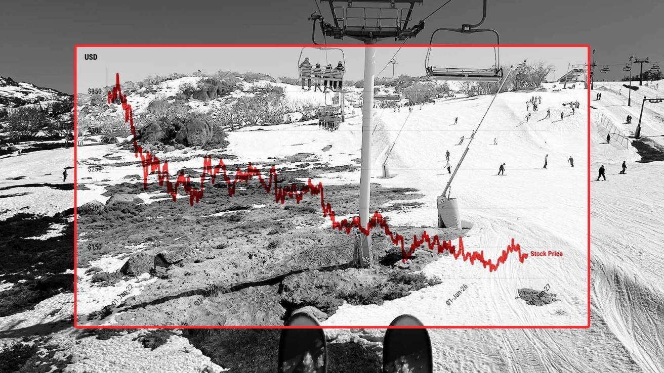 The stock price of Vail Resorts looks like a ski slope. But their doom is our doom, too